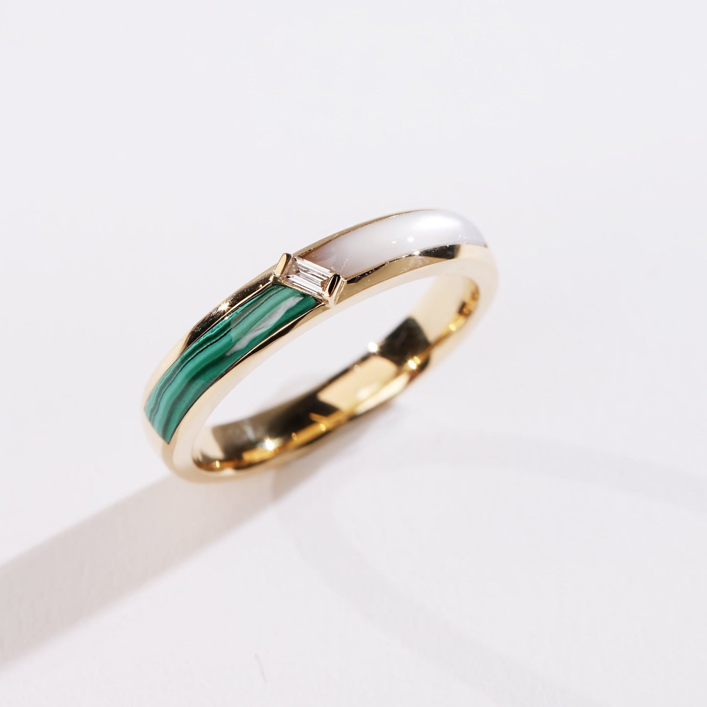 Custom-cut Mother-of-Pearl x Malachite/Lapis Lazuli/Black MOP/Pink MOP Duality Essential Bands
