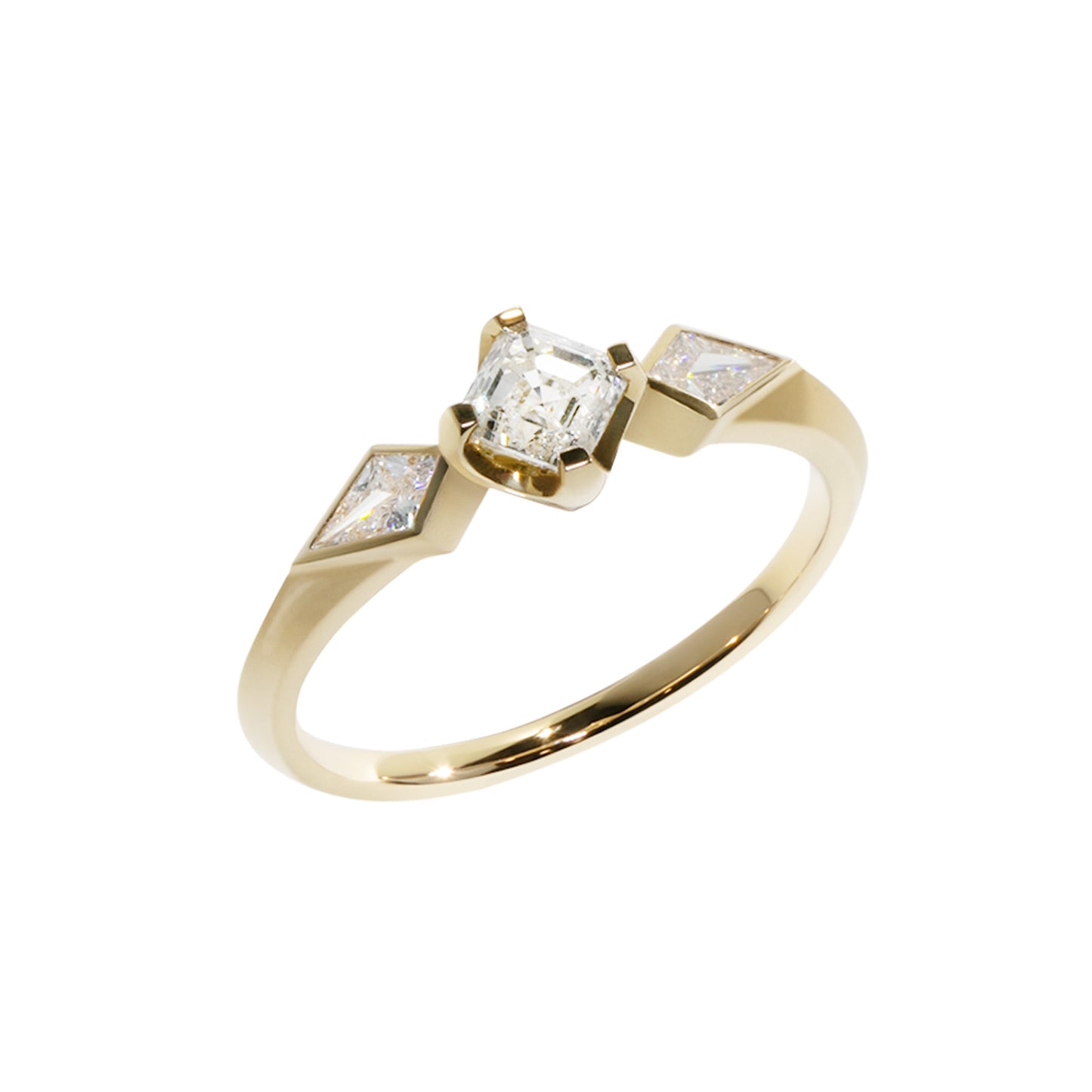 Asscher & Kite 鑽石 18K 金戒指