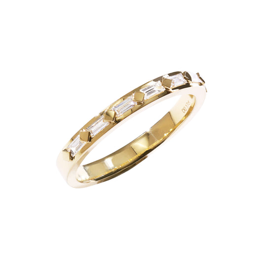 Half-eternity Baguette Diamonds 18K Gold Ring