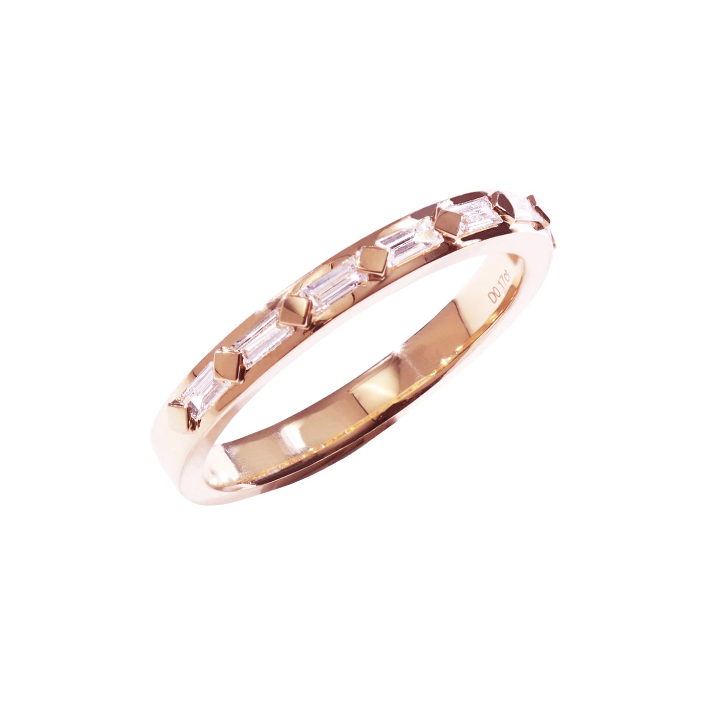 Half-eternity Baguette Diamonds 18K Gold Ring